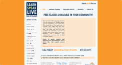 Desktop Screenshot of learnspeaklive.ca