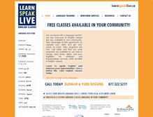 Tablet Screenshot of learnspeaklive.ca